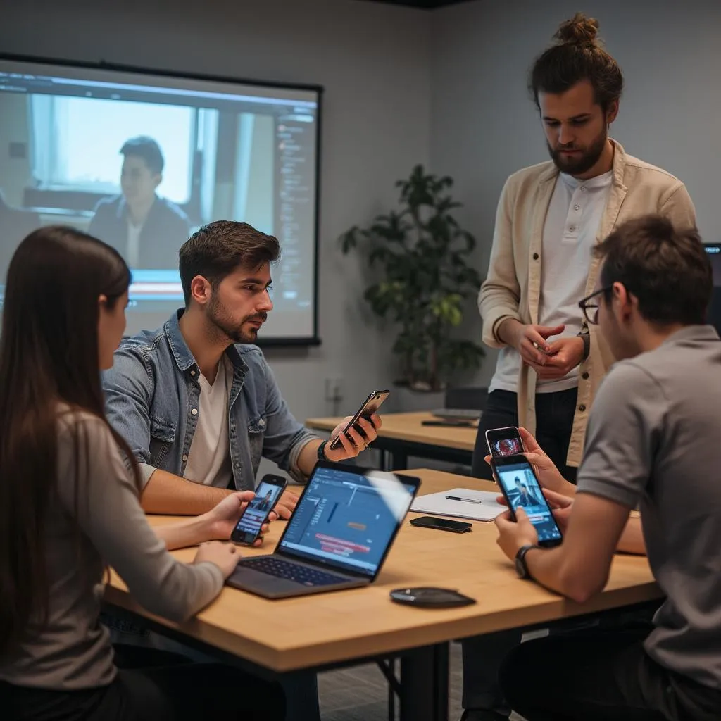 Workshop mobilního střihu videa v akci